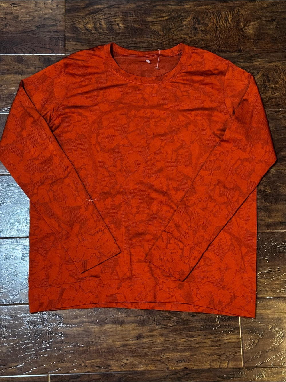 Lululemon Swiftly Relaxed Long Sleeve Shirt Mosaic Multiply Cayenne / Red Merlot